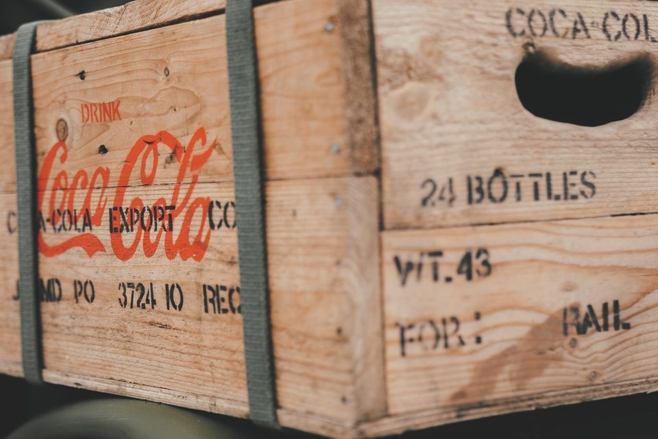Houten bierkratjes